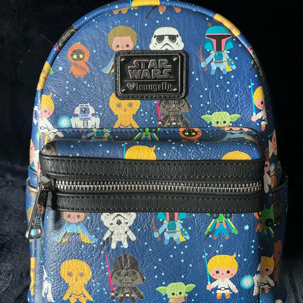 Loungefly Star Wars Chibi Character Print Backpack